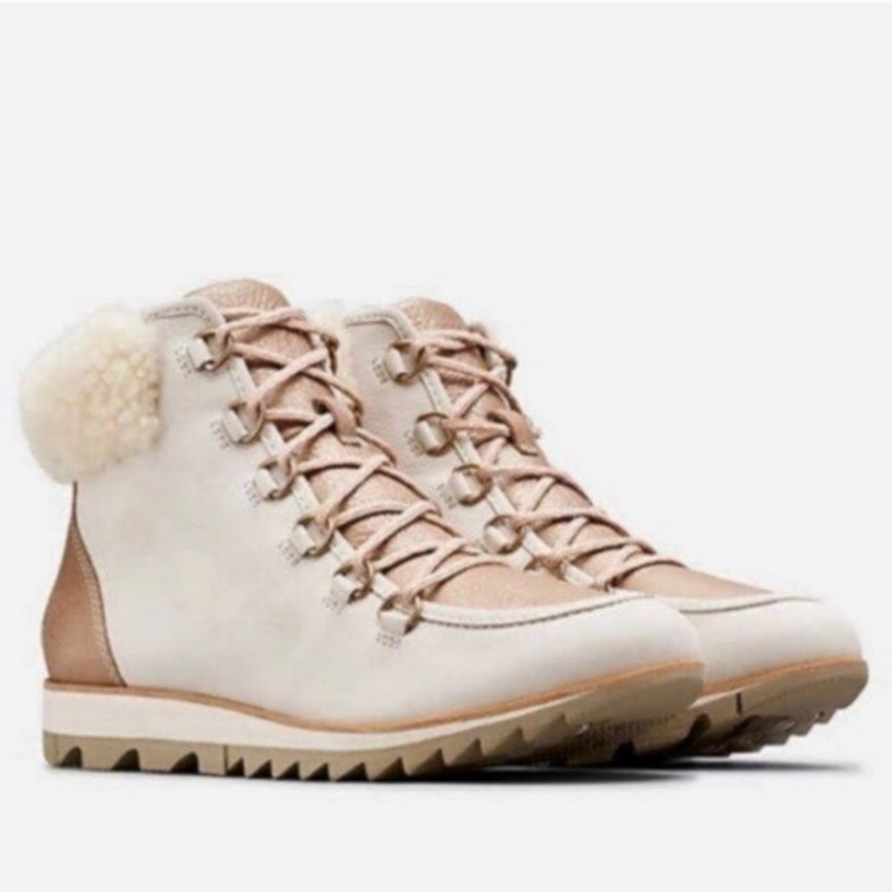 Sorel Harlow Lace lux shearling hiker boot